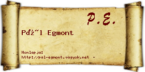 Pál Egmont névjegykártya