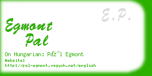 egmont pal business card
